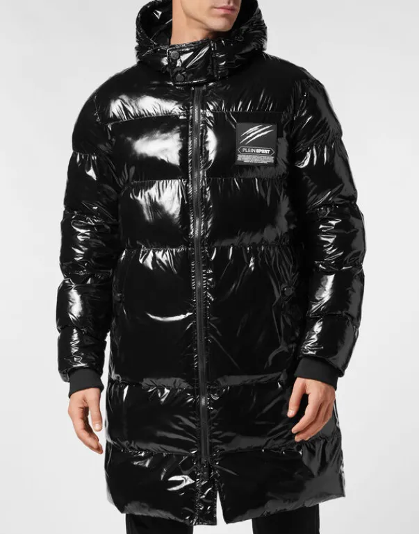 Sale Long Nylon Puffer Jacket Herren Jacken