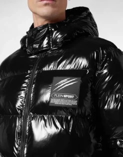 Sale Long Nylon Puffer Jacket Herren Jacken