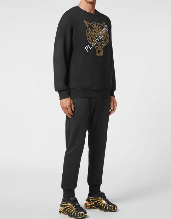 Fashion Longsleeve Sweatshirt Tiger Herren Sportbekleidung