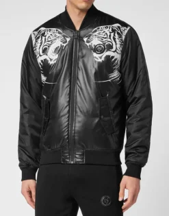 Clearance Nylon Bomber Tiger Herren Jacken