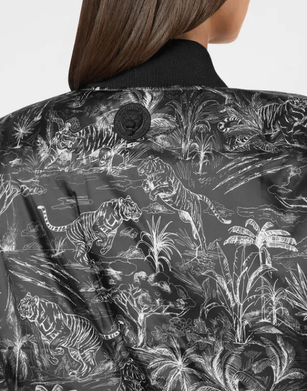Discount Nylon Bomber Toile Damen Damen | Jacken