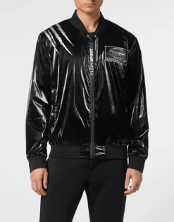 Fashion Nylon Crease Bomber Jacket Herren Herren | Jacken