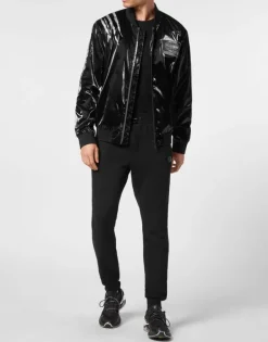 Fashion Nylon Crease Bomber Jacket Herren Herren | Jacken