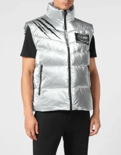 Online Nylon Crease Vest Herren Jacken