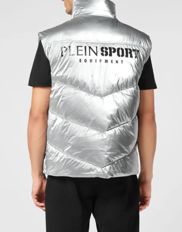 Online Nylon Crease Vest Herren Jacken