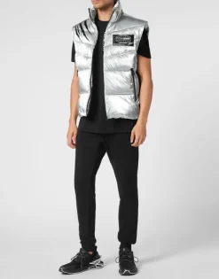 Online Nylon Crease Vest Herren Jacken