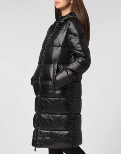 Sale Nylon Long Puffered Jacket Damen Jacken