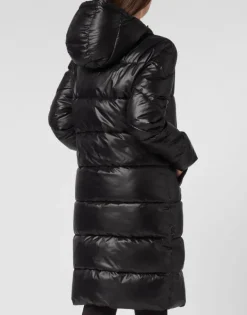 Sale Nylon Long Puffered Jacket Damen Jacken
