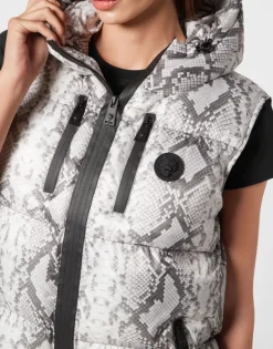 Best Nylon Puffer Gilet Pitone Damen Jacken