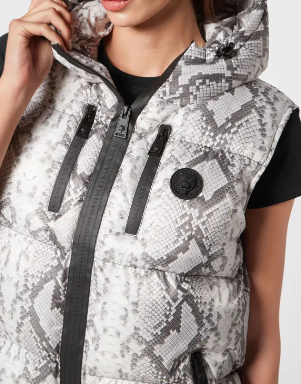 Best Nylon Puffer Gilet Pitone Damen Jacken
