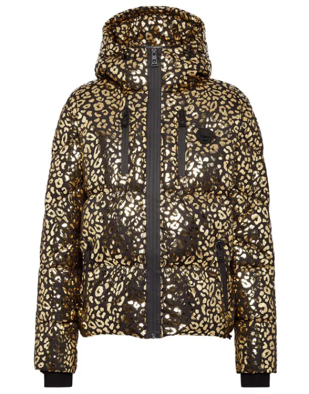 New Nylon Puffer Jacket Leopard Damen Jacken