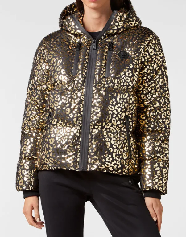 New Nylon Puffer Jacket Leopard Damen Jacken