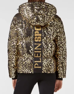New Nylon Puffer Jacket Leopard Damen Jacken