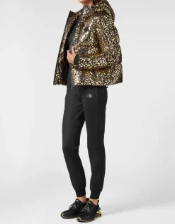 New Nylon Puffer Jacket Leopard Damen Jacken