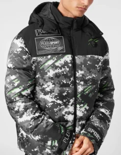 Online Nylon Puffer Jacket Pixel Herren Jacken