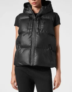 Discount Nylon Puffer Vest Damen Jacken