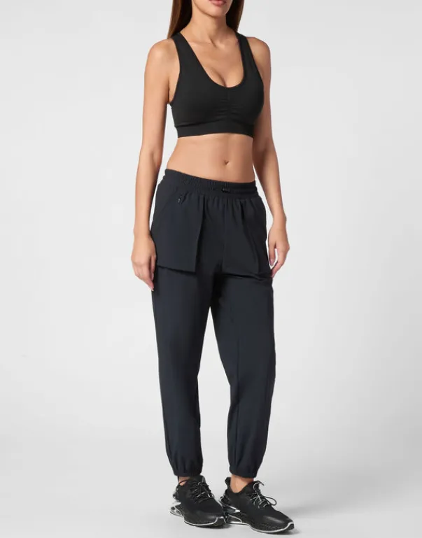 Clearance Nylon Stretch High Waisted Jogging Pants Damen Sportbekleidung