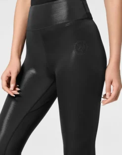 Sale Overlock Push Up Leggings Scratch Damen Sportbekleidung
