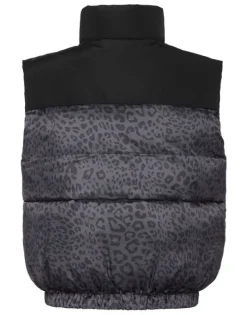 Discount Padded Vest Leopard Damen Damen | Jacken