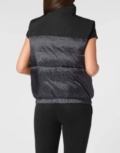 Discount Padded Vest Leopard Damen Damen | Jacken