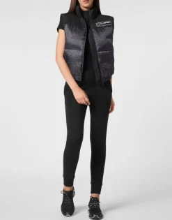 Discount Padded Vest Leopard Damen Damen | Jacken