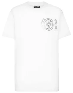 Discount Cotton T-shirt Round Neck SS Lamina Tiger Herren T-shirt