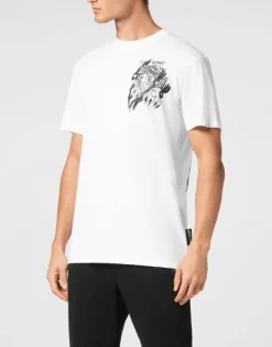 Discount Cotton T-shirt Round Neck SS Tiger Herren T-shirt