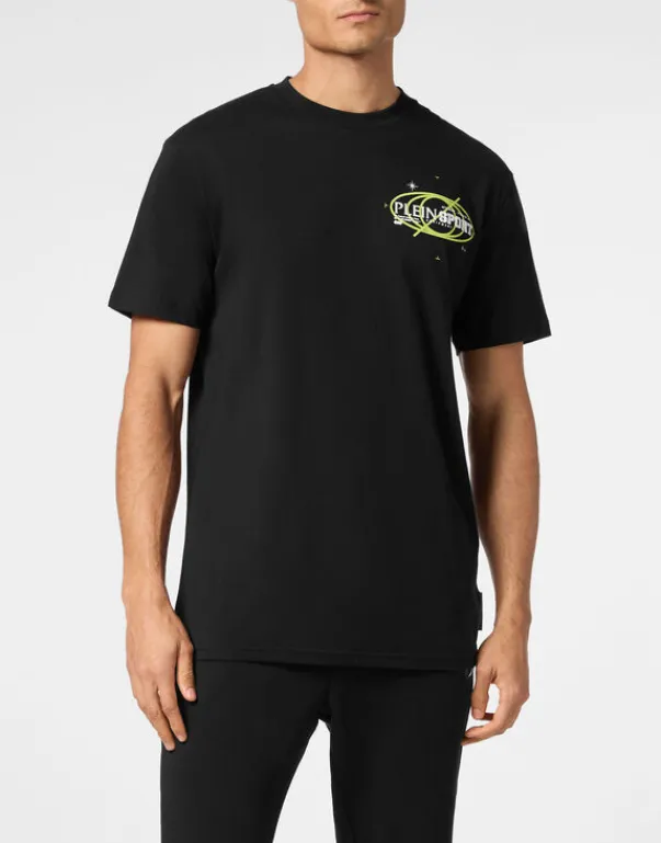 Hot Cotton T-shirt Round Neck SS Logos Herren T-shirt