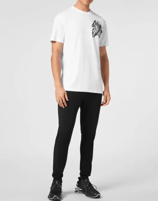 Discount Cotton T-shirt Round Neck SS Tiger Herren T-shirt