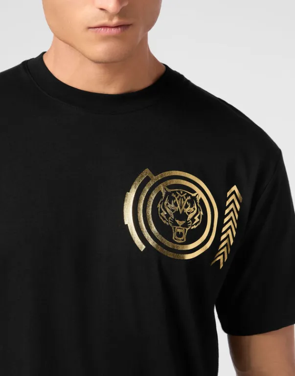 Best Cotton T-shirt Round Neck SS Lamina Tiger Herren T-shirt