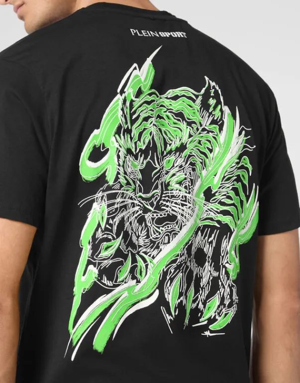 New Cotton T-shirt Round Neck SS Tiger Herren T-shirt