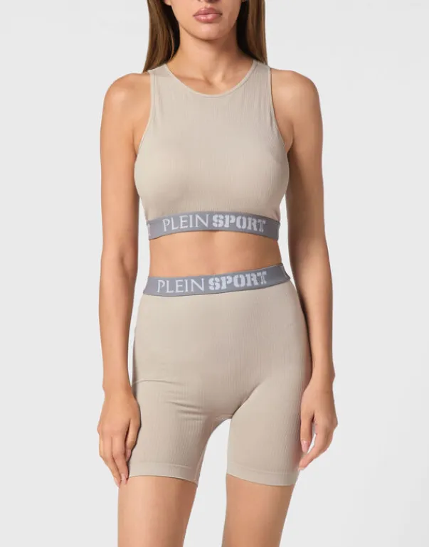 Outlet Rib Seamless Training Sport Bra Logo Damen Sportbekleidung
