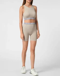 Outlet Rib Seamless Training Sport Bra Logo Damen Sportbekleidung