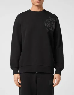 Outlet Roundneck Sweatshirt Tiger Herren Sportbekleidung