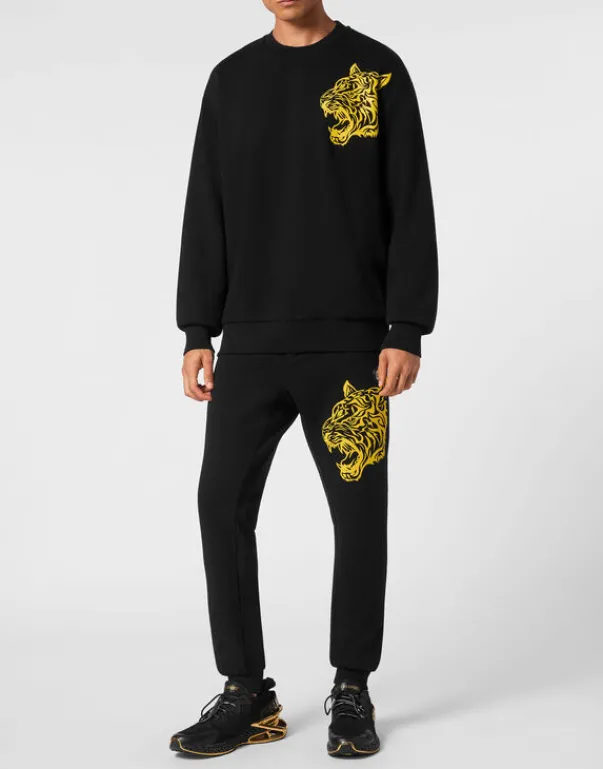 Hot Roundneck Sweatshirt Tiger Herren Sportbekleidung