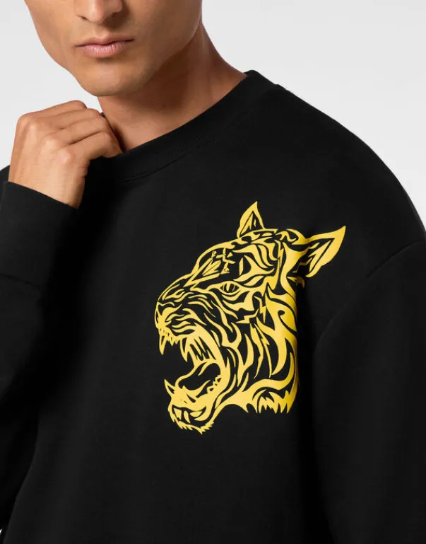 Hot Roundneck Sweatshirt Tiger Herren Sportbekleidung