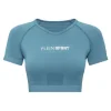 Discount Seamless Cropped T-shirt V-Neck SS Logo Damen T-shirts & Poloshirts