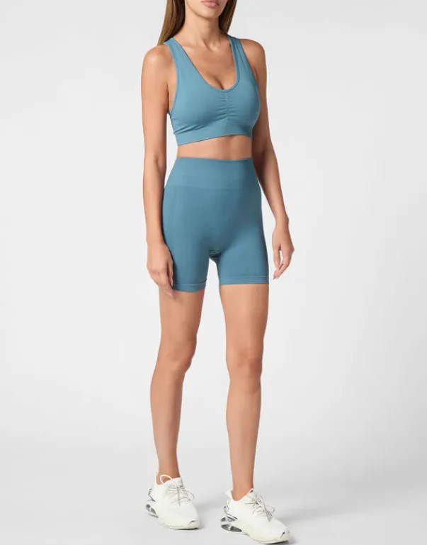 Discount Seamless Micro Biker Shorts Logo Damen Sportbekleidung