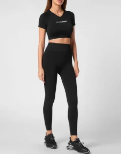 Outlet Seamless Sport Leggings Logo Damen Sportbekleidung