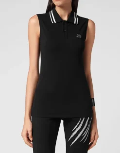 Outlet Sleeveless Polo shirt Damen T-shirts & Poloshirts