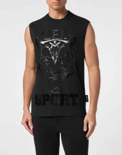New Sleeveless T-shirt Round Neck SS Tiger Herren T-shirt