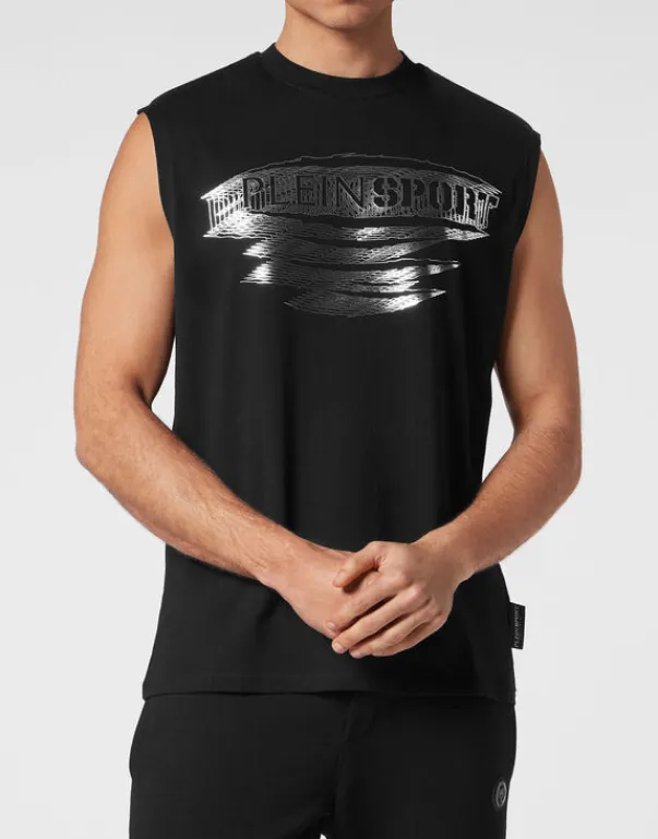 Discount Sleeveless T-shirt Round Neck Herren T-shirt