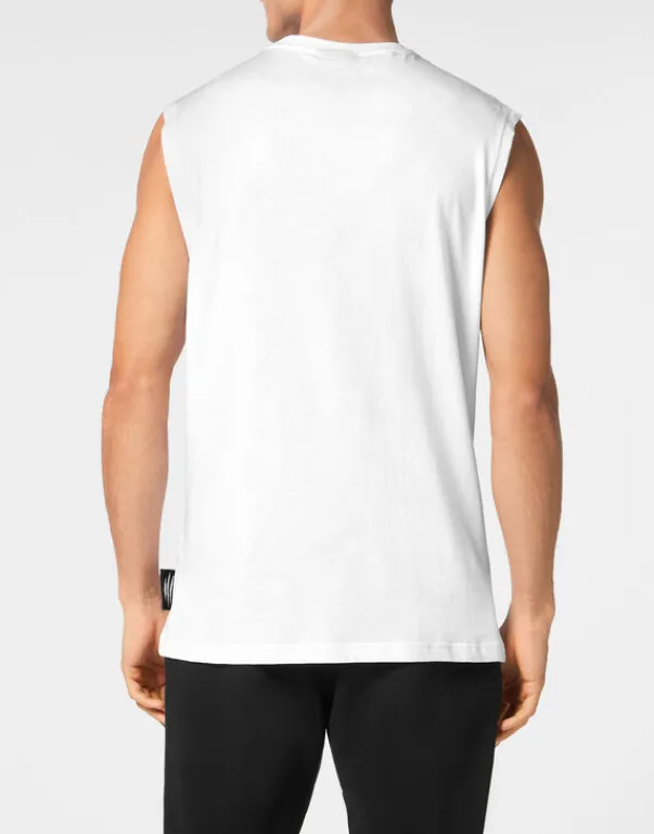 Best Sleeveless T-shirt Round Neck Herren T-shirt