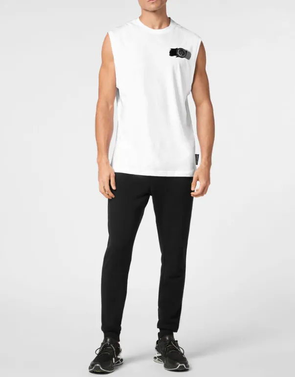 Best Sleeveless T-shirt Round Neck Herren T-shirt