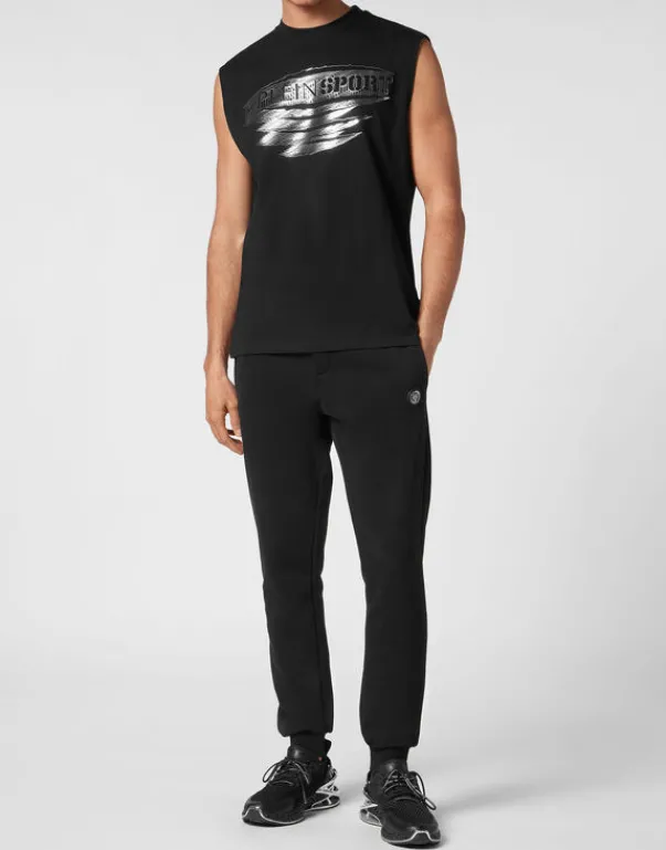 Discount Sleeveless T-shirt Round Neck Herren T-shirt