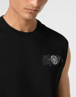 Hot Sleeveless T-shirt Round Neck Herren T-shirt
