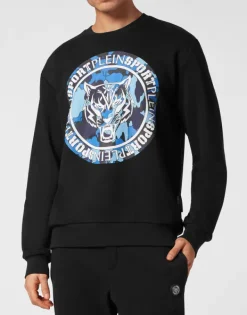 Online Sweatshirt LS Carbon Tiger Herren Sportbekleidung