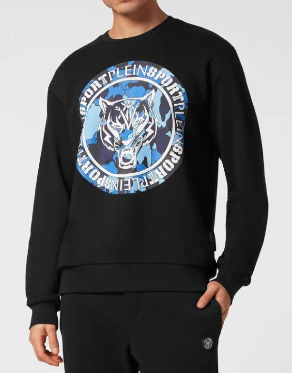 Online Sweatshirt LS Carbon Tiger Herren Sportbekleidung
