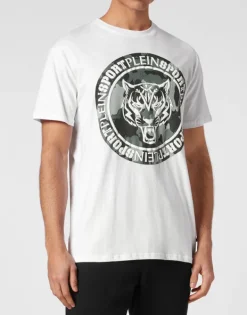 New T-shirt Round Neck Carbon Tiger Herren T-shirt