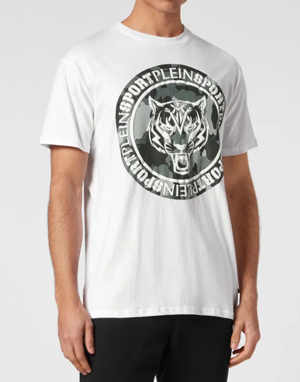 New T-shirt Round Neck Carbon Tiger Herren T-shirt